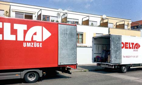 DELTA Umzüge - Professionelle Umzugswagen im Einsatz